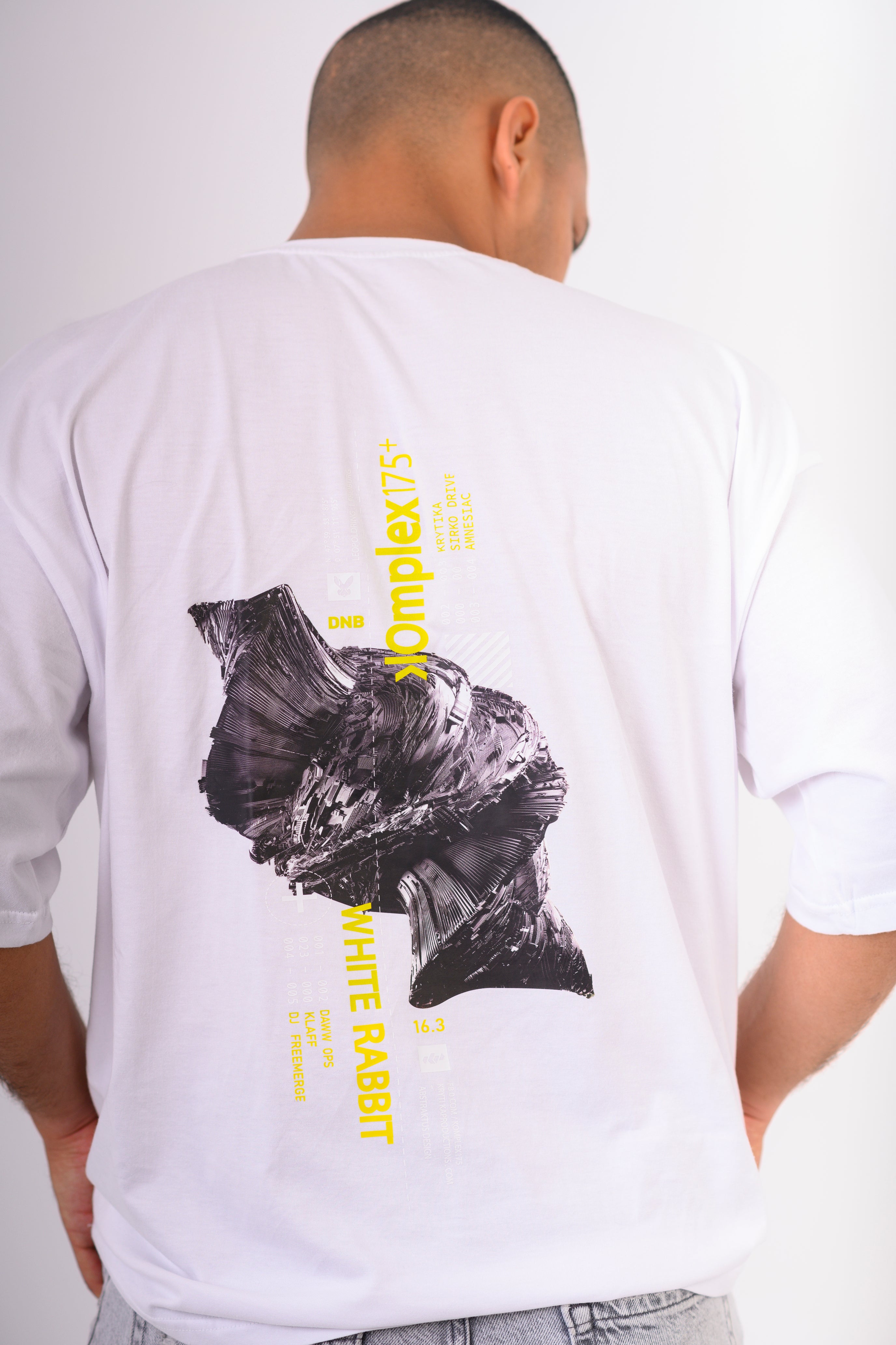 Oversized Rabbit T-shirt In White – Hammer